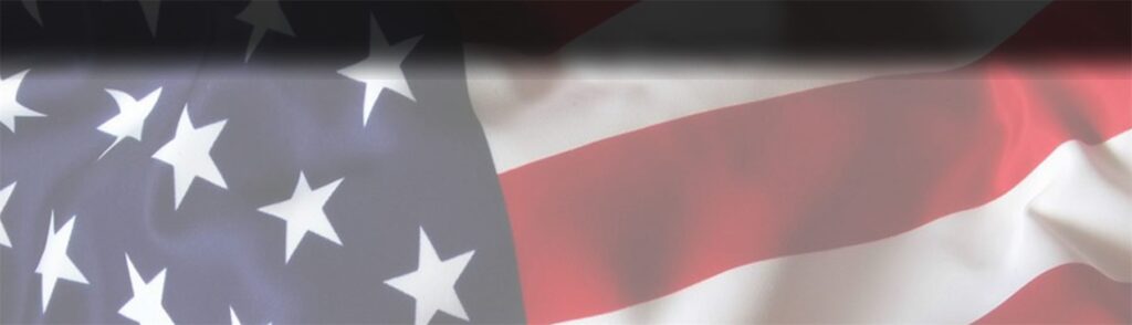 American flag banner